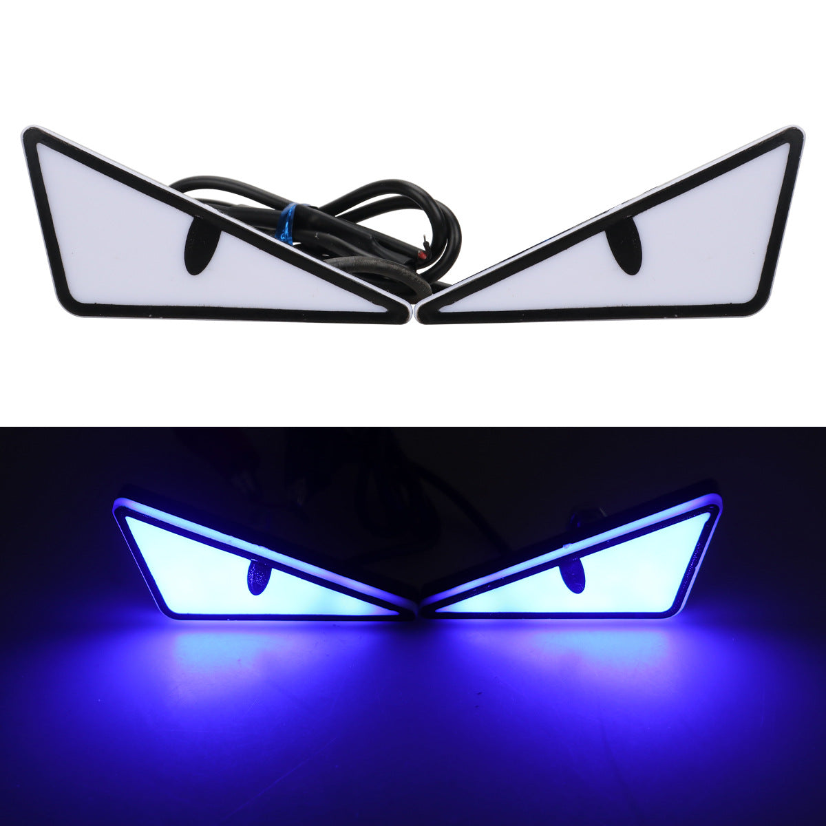Triangle Eyes Modified General Motorcycle Decorative Accessories Car Lights
